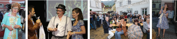 v.l.n.r.: Gerhild Illmaier, Michi Ostrowski mit Franz Lammer und Elisa Rosegger, Stimmung am Platz, Elisa mit Seifenblasen