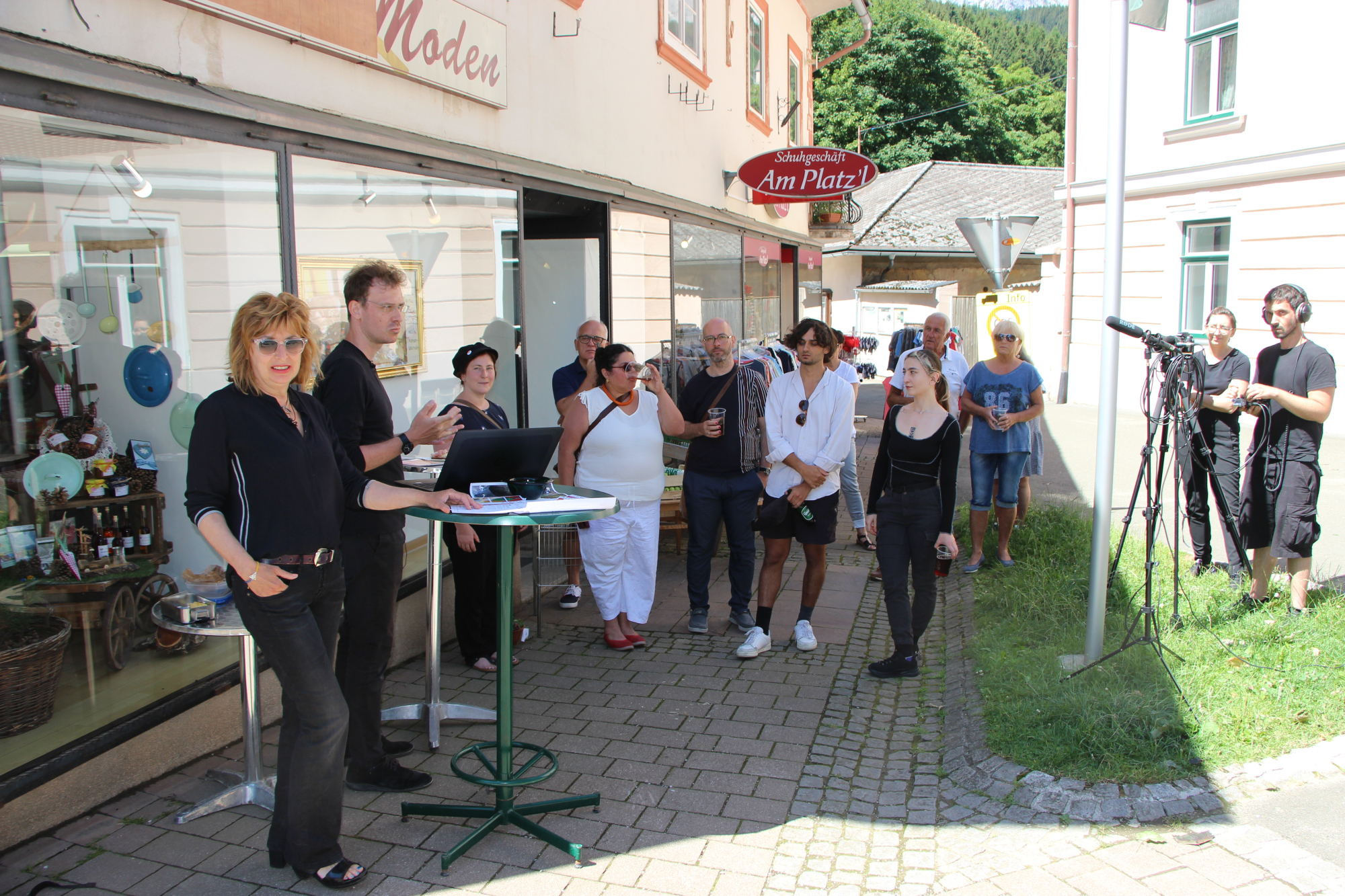 Eröffnung Klangnetze am Freiheitsplatz in Eisenerz