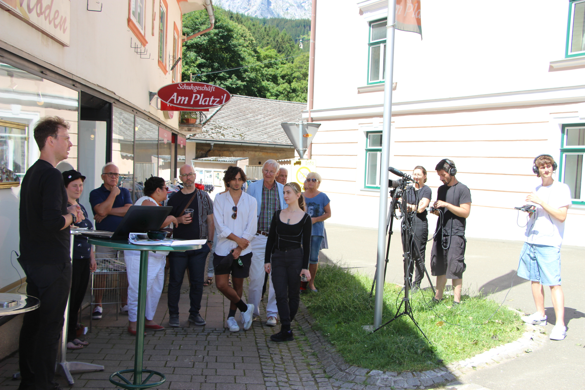 Eröffnung Klangnetze am Freiheitsplatz in Eisenerz